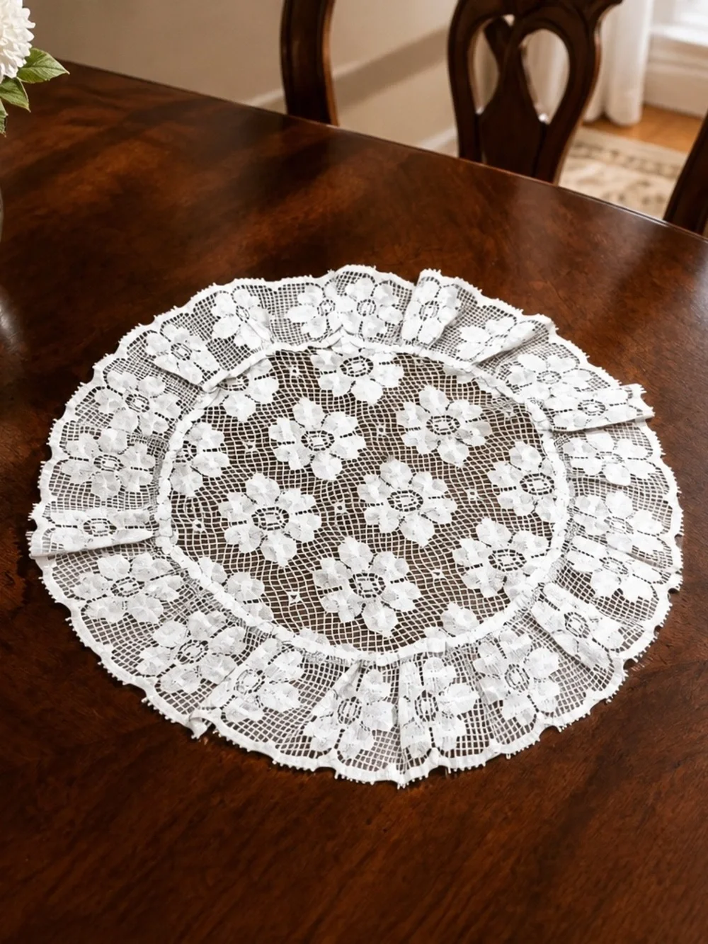 2 12” vintage doilies